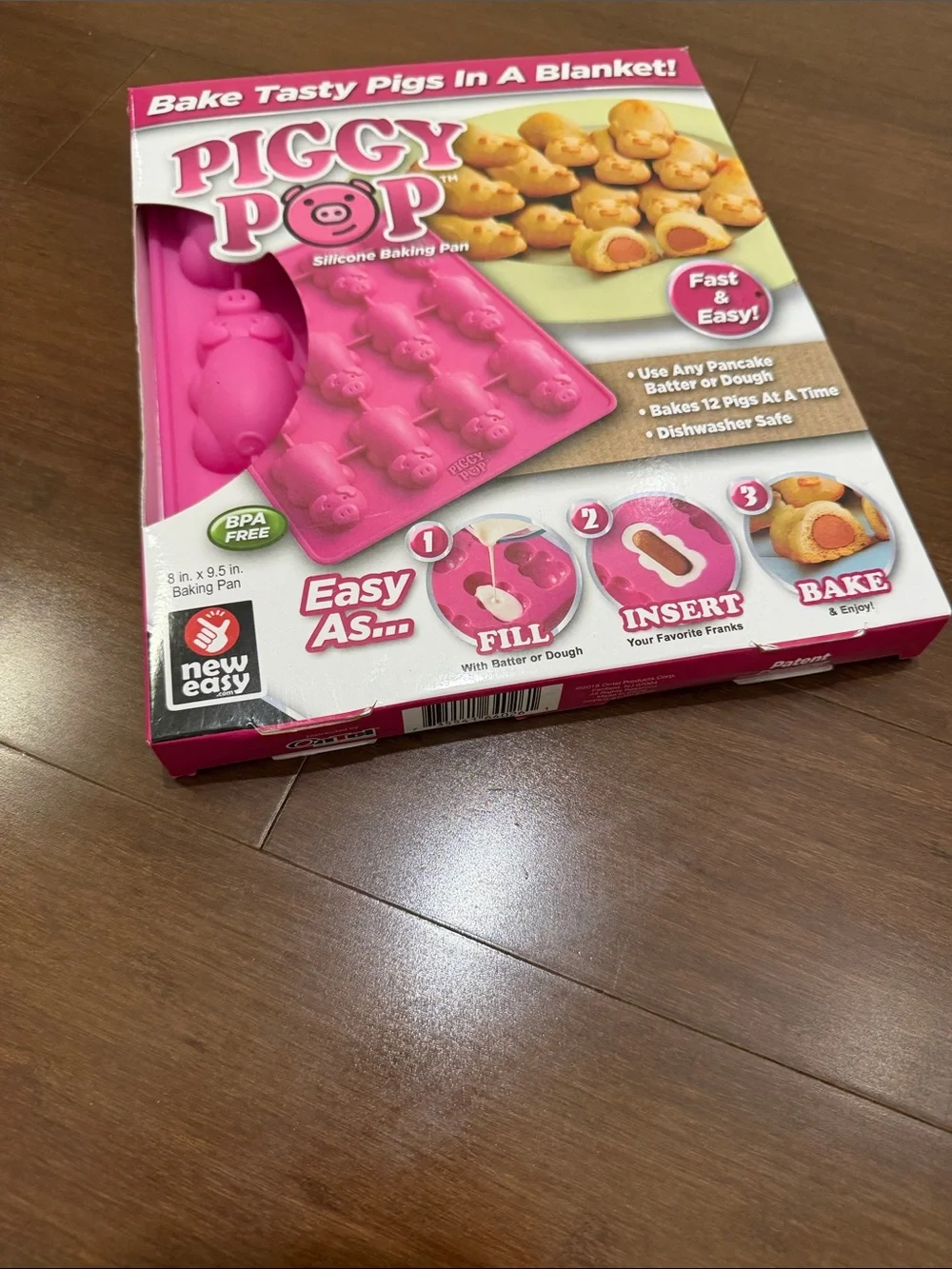 As Seen On TV Piggy Pop Silicone Baking Mold - Bright Pink